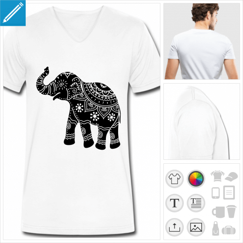 t-shirt lphant  crer soi-mme